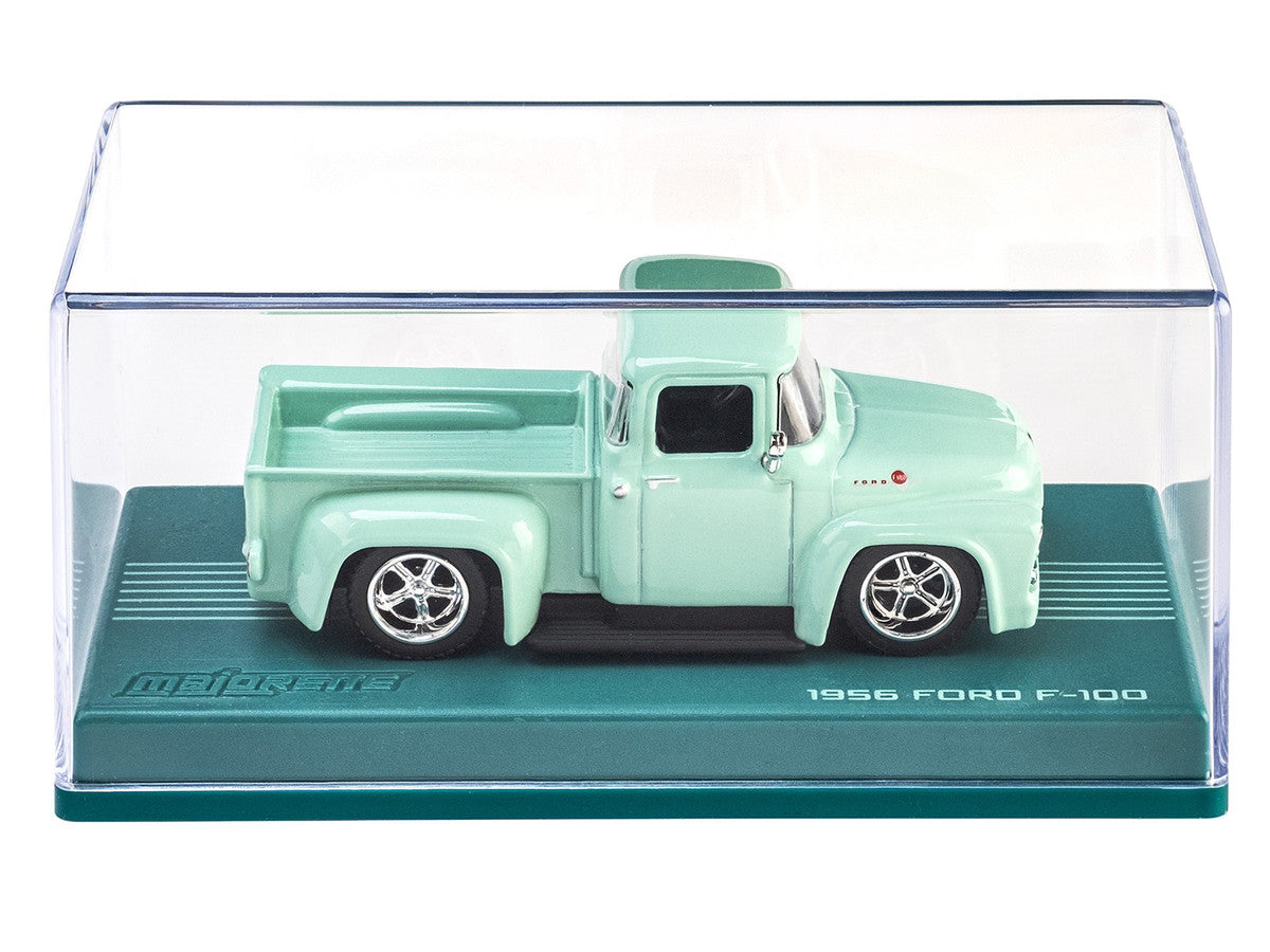 1956 Ford F-100 Pickup Truck Light Green "Collection" Series 1/64 Diecast Model Car by Majorette-2