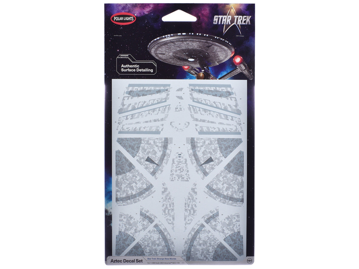 USS Enterprise NCC-1701 Aztec Decal Set "Star Trek: Strange New Worlds" (2022-Current) TV Series 1/1000 Scale by Polar Lights-0