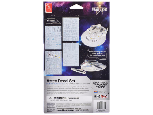 U.S.S. Reliant NCC-1864 Aztec Decal Set "Star Trek II: The Wrath of Khan" (1982) Movie 1/537 Scale Model by AMT AMT