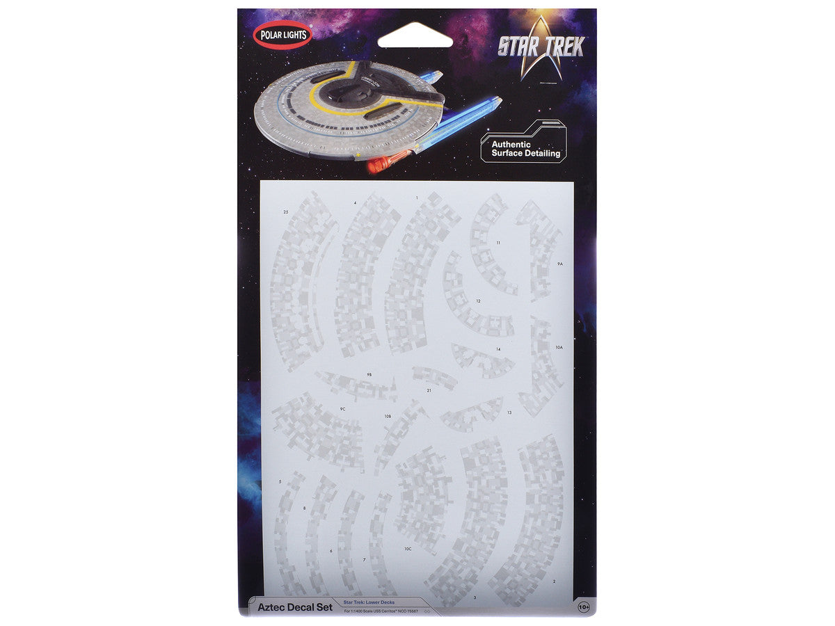 USS Cerritos NCC-75567 Aztec Decal Set "Star Trek: Lower Decks" (2020-2024) TV Series 1/1400 Scale by Polar Lights Polar Lights