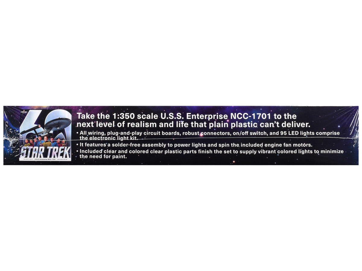 Skill 2 Model Kit Star Trek The Original Series USS Enterprise 60th Anniversary Lighting Set for 1/350 Scale Model by Polar Lights Polar Lights