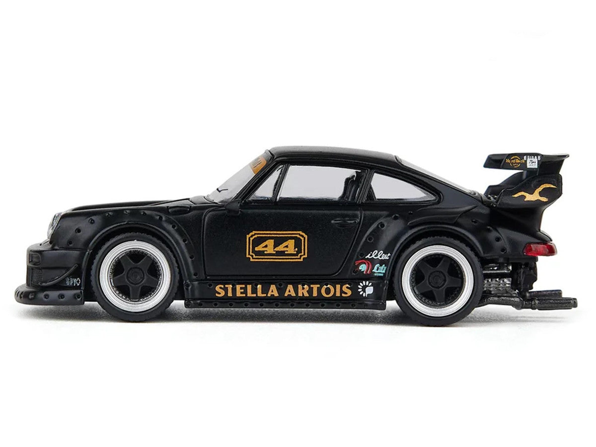 RWB 930 Circuit Specification #44 "Stella Artois" Matt Black 1/64 Diecast Model Car by Model Model-2