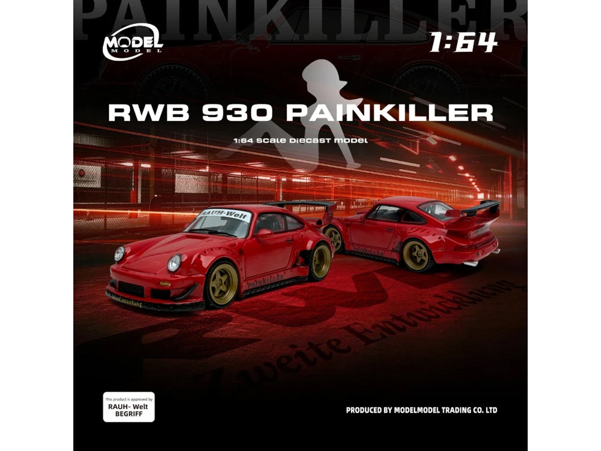 RWB 930 "Painkiller" Red 1/64 Diecast Model Car by Model Model Model Model