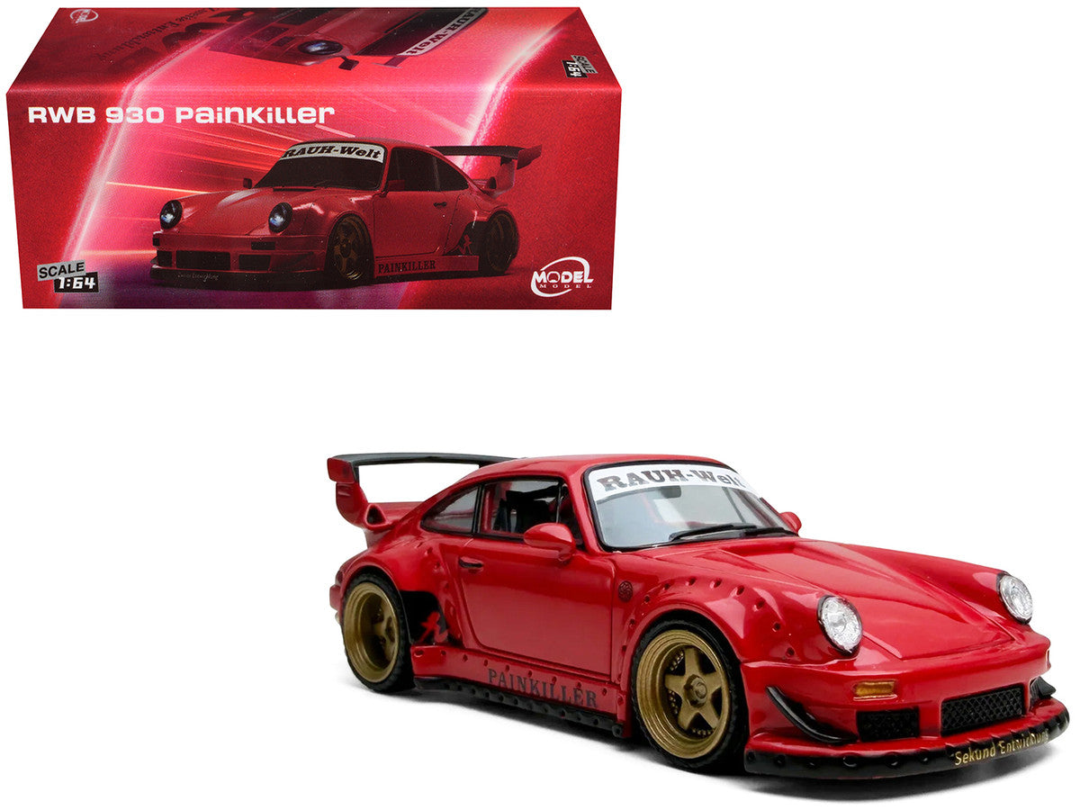 RWB 930 "Painkiller" Red 1/64 Diecast Model Car by Model Model Model Model