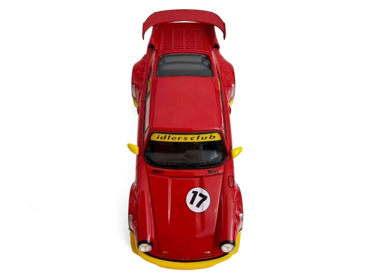 RWB 964 #17 "Idlers Club" Red with Yellow Accents 1/64 Diecast Model Car by Model Model Model Model