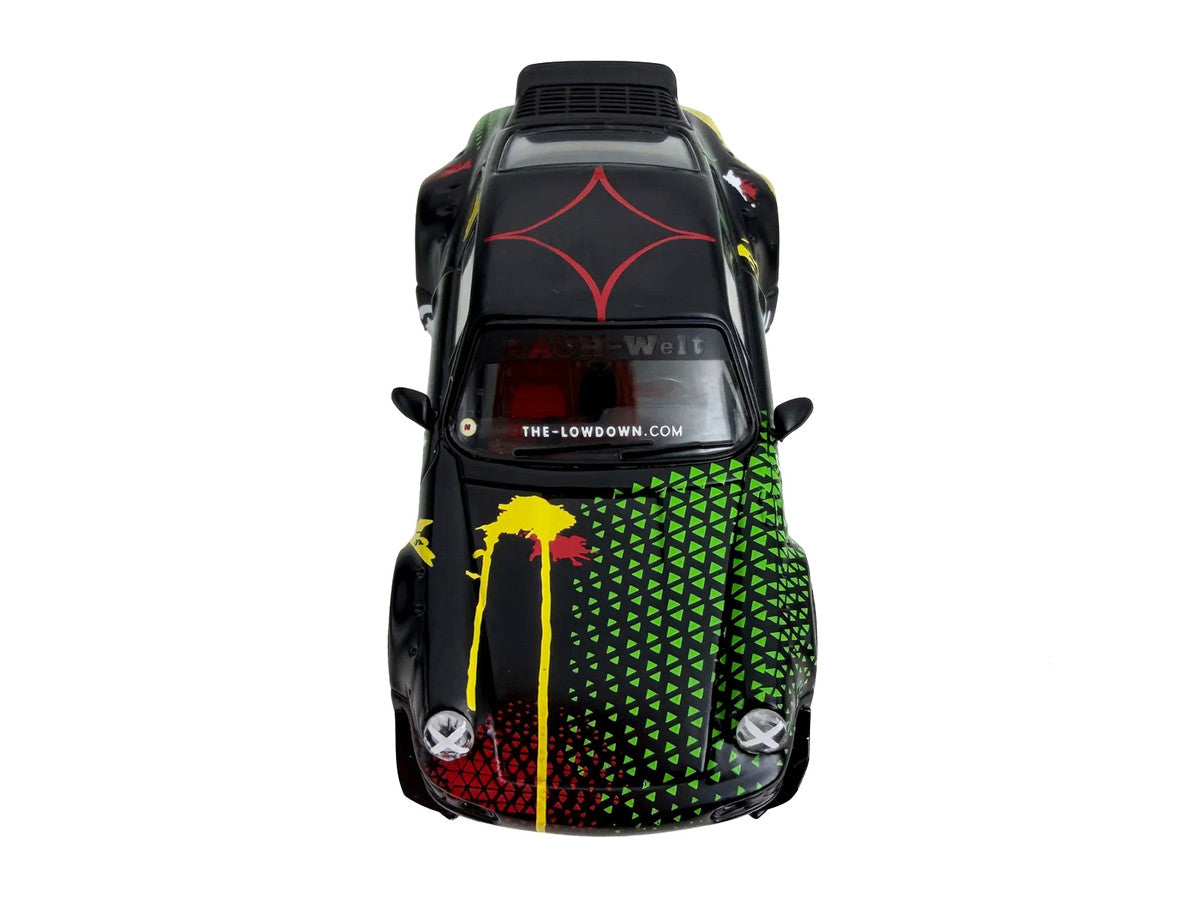 RWB 964 "Kimera-Rough World" Black with Graphics 1/64 Diecast Model Car by Model Model Model Model