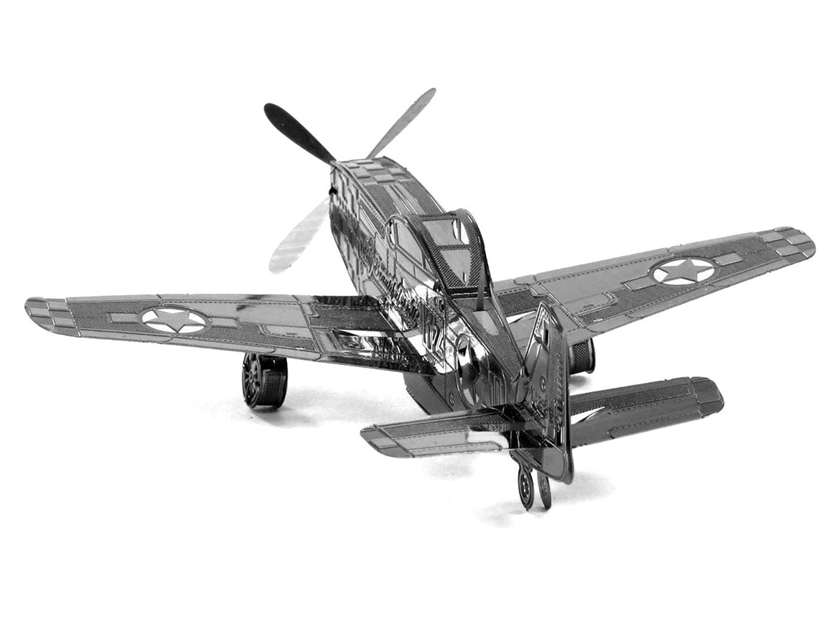 Model Kit North American P-51 Mustang Fighter Aircraft "Big Beautiful Doll" United States Army Air Forces (Easy Difficulty) Steel Model by Metal Earth-2