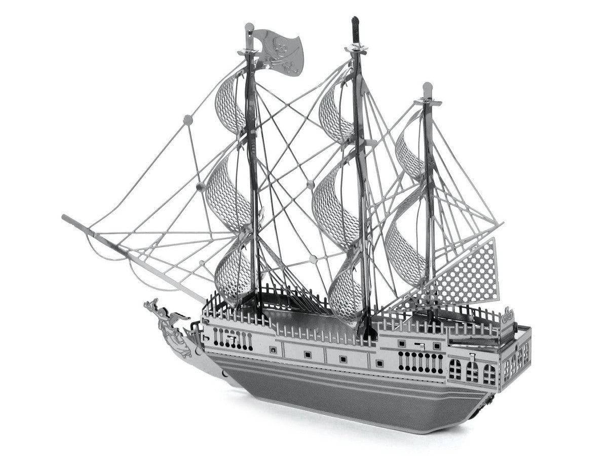 Model Kit Black Pearl Ship (Moderate Difficulty) Steel Model by Metal Earth-1