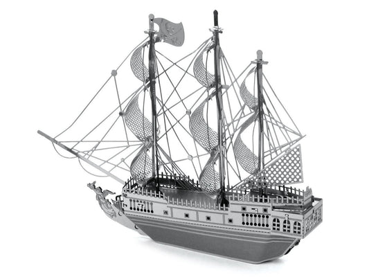 Model Kit Black Pearl Ship (Moderate Difficulty) Steel Model by Metal Earth-1