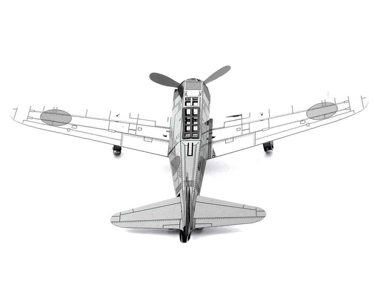 Model Kit Mitsubishi Zero Fighter Aircraft "Imperial Japanese Navy Air Service" (Moderate Difficulty) Steel Model by Metal Earth-3