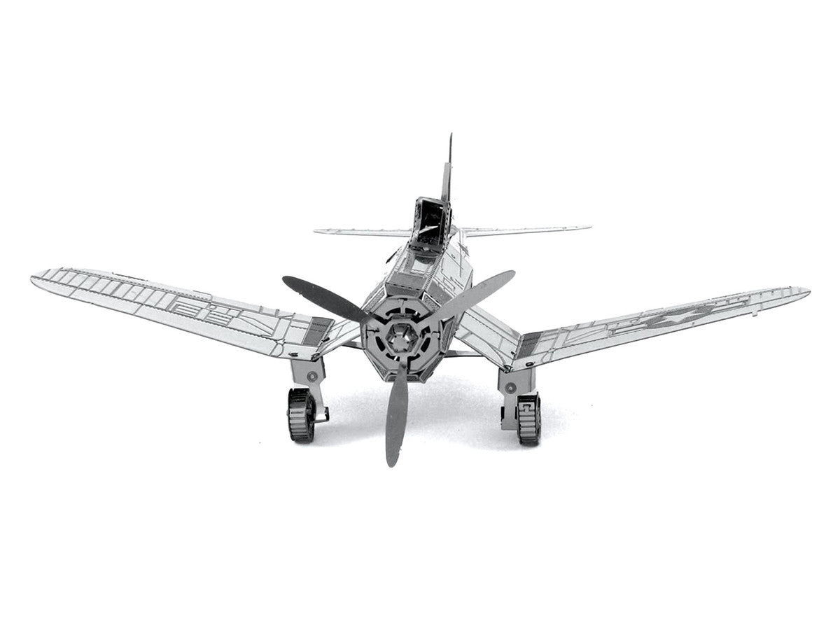 Model Kit Vought F4U Corsair Fighter Aircraft "United States Navy" (Moderate Difficulty) Steel Model by Metal Earth-1