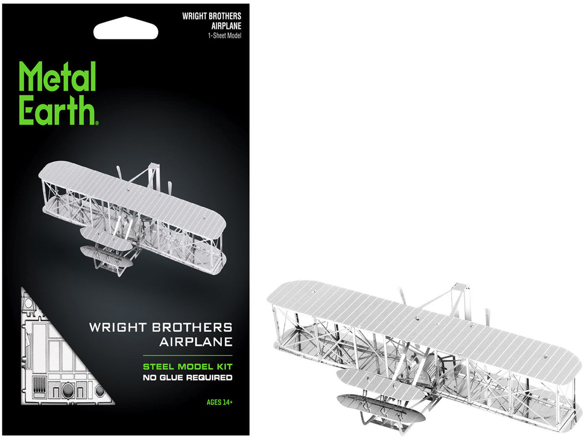 Model Kit Wright Brothers Airplane (Moderate Difficulty) Steel Model by Metal Earth-4