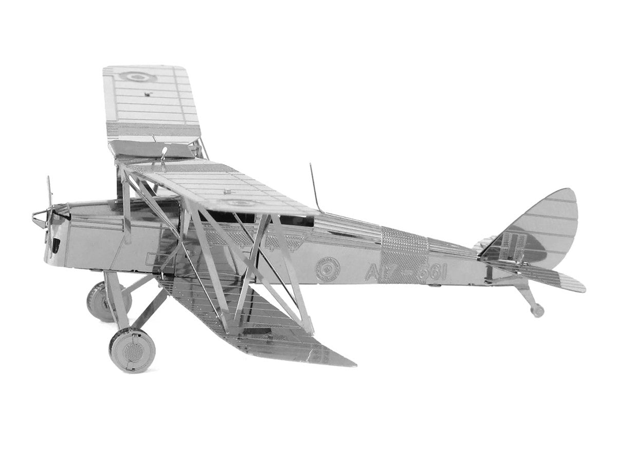 Model Kit De Havilland Tiger Moth Trainer Aircraft (Moderate Difficulty) Steel Model by Metal Earth-3