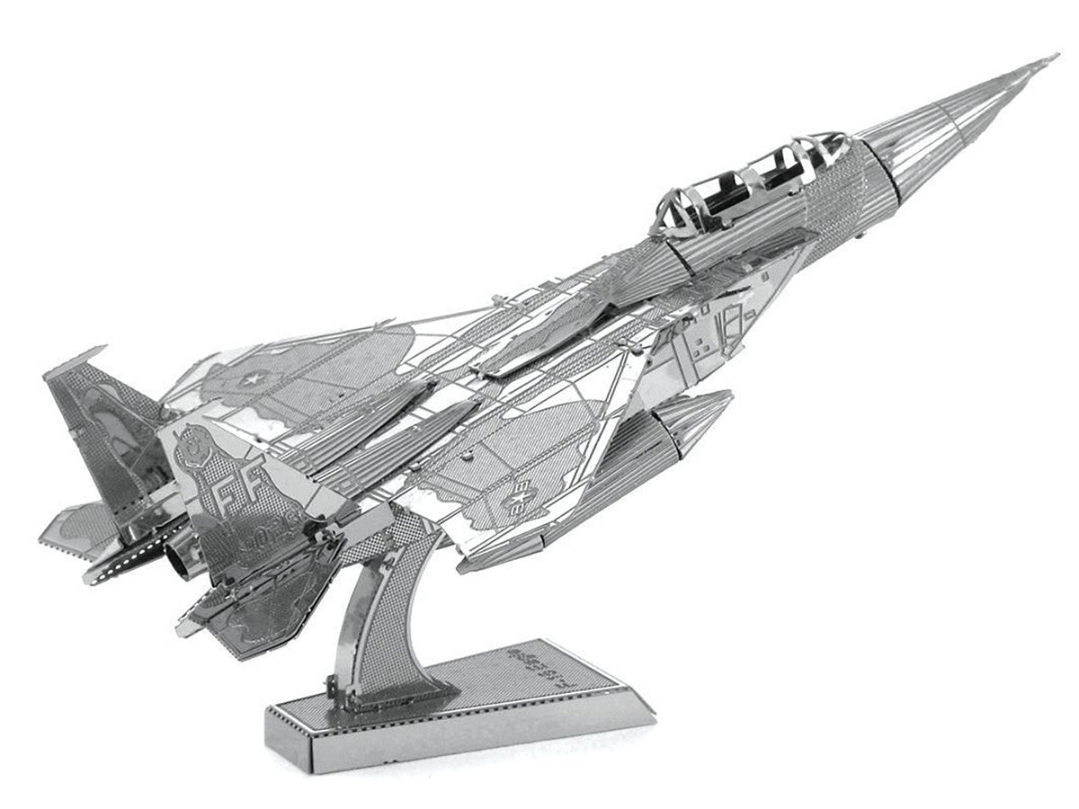 Model Kit McDonnell Douglas F-15 Eagle Fighter Aircraft (Moderate Difficulty) Steel Model by Metal Earth-2