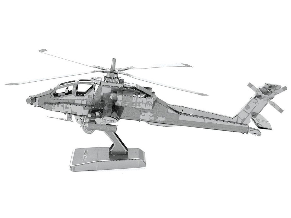 Model Kit Boeing AH-64 Apache Attack Helicopter (Moderate Difficulty) Steel Model by Metal Earth-1