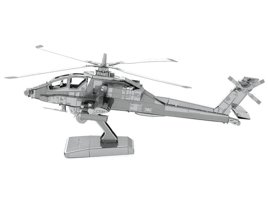 Model Kit Boeing AH-64 Apache Attack Helicopter (Moderate Difficulty) Steel Model by Metal Earth-1