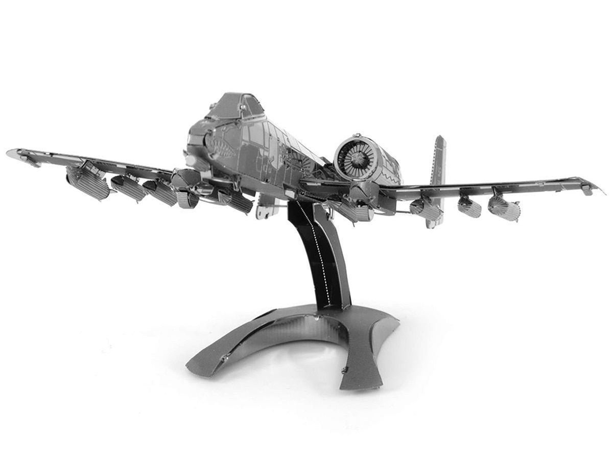 Model Kit Fairchild Republic A-10 Thunderbolt II "Warthog" Attack Aircraft (Moderate Difficulty) Steel Model by Metal Earth-3