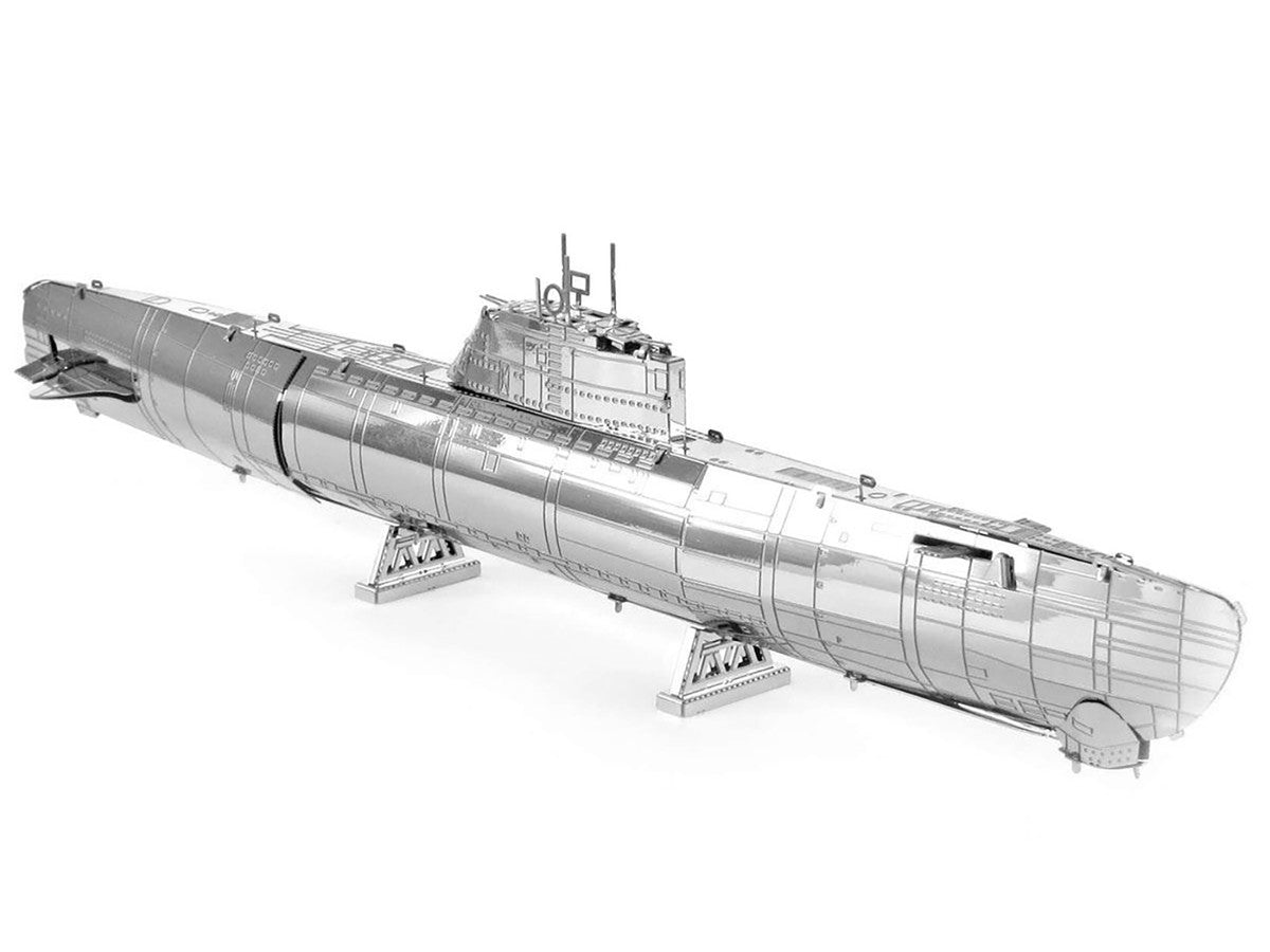 Model Kit German U-Boat Type XXI Submarine (Challenging Difficulty) Steel Model by Metal Earth-3