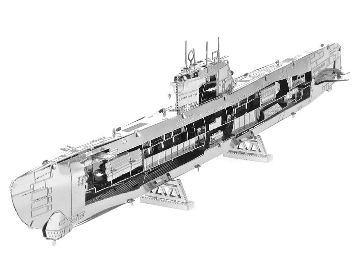 Model Kit German U-Boat Type XXI Submarine (Challenging Difficulty) Steel Model by Metal Earth-2