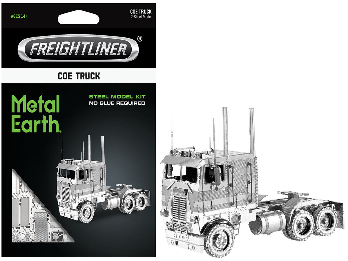 Model Kit Freightliner COE Truck (Challenging Difficulty) Steel Model by Metal Earth Metal Earth