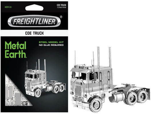 Model Kit Freightliner COE Truck (Challenging Difficulty) Steel Model by Metal Earth Metal Earth