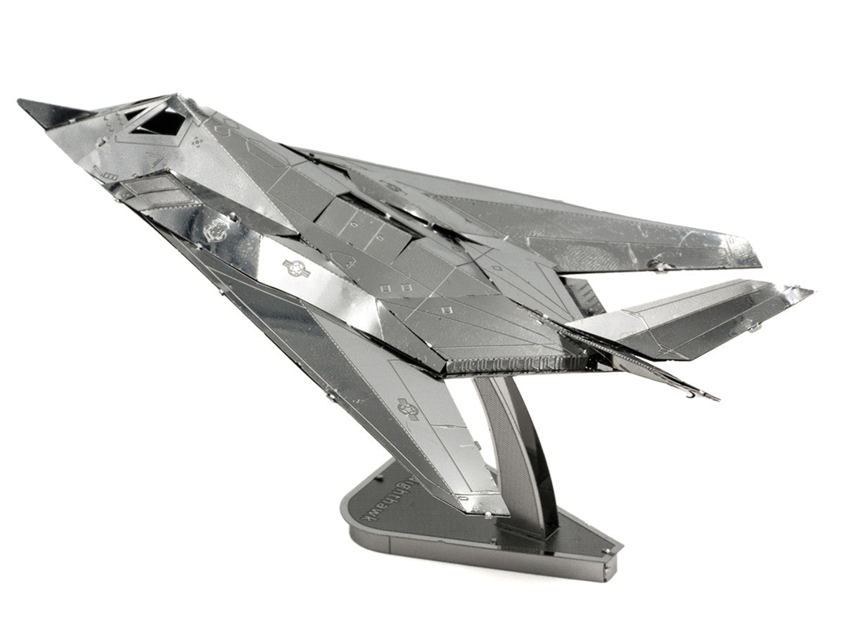Model Kit Lockheed Martin F-117 Nighthawk Stealth Aircraft "United States Air Force" (Moderate Difficulty) Steel Model by Metal Earth-3