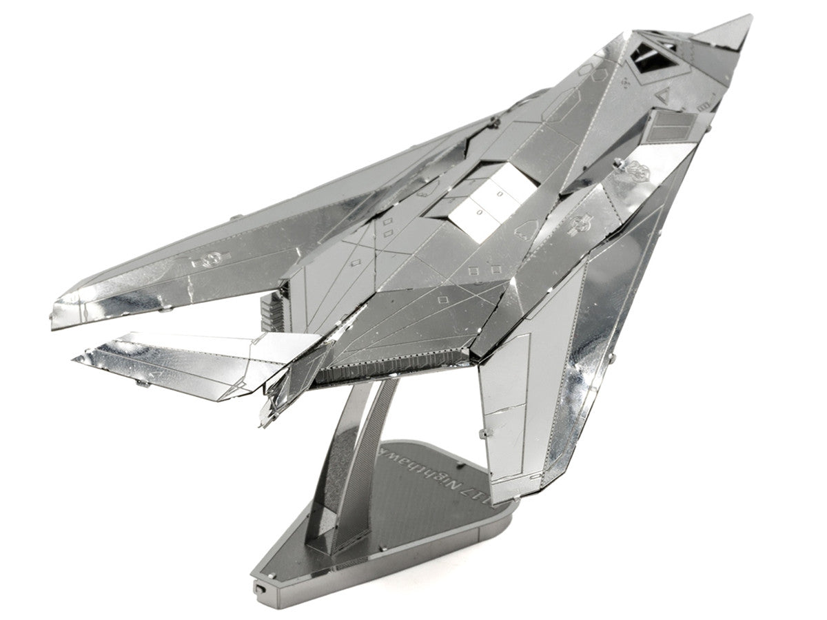 Model Kit Lockheed Martin F-117 Nighthawk Stealth Aircraft "United States Air Force" (Moderate Difficulty) Steel Model by Metal Earth-1