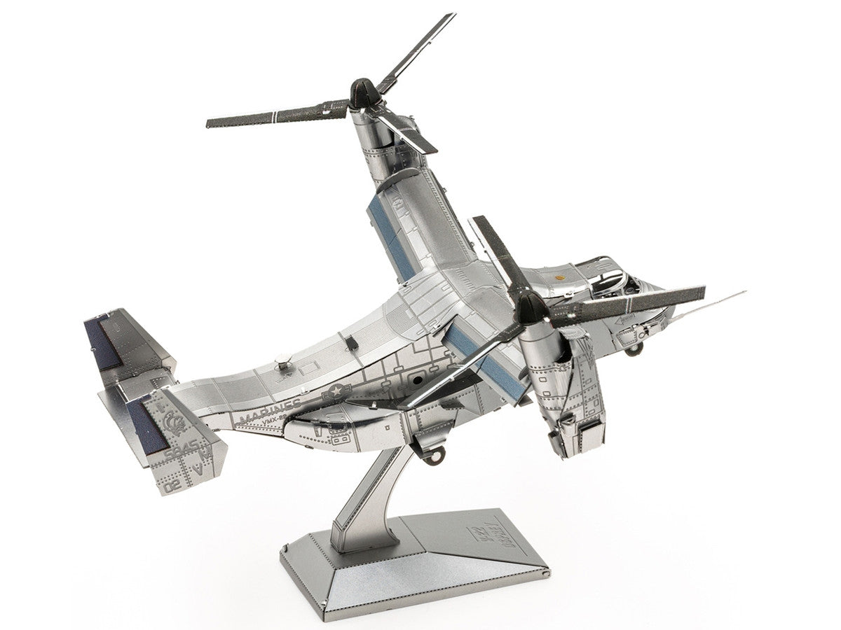 Model Kit Bell Boeing V-22 Osprey Aircraft "United States Military" (Challenging Difficulty) Steel Model by Metal Earth-1