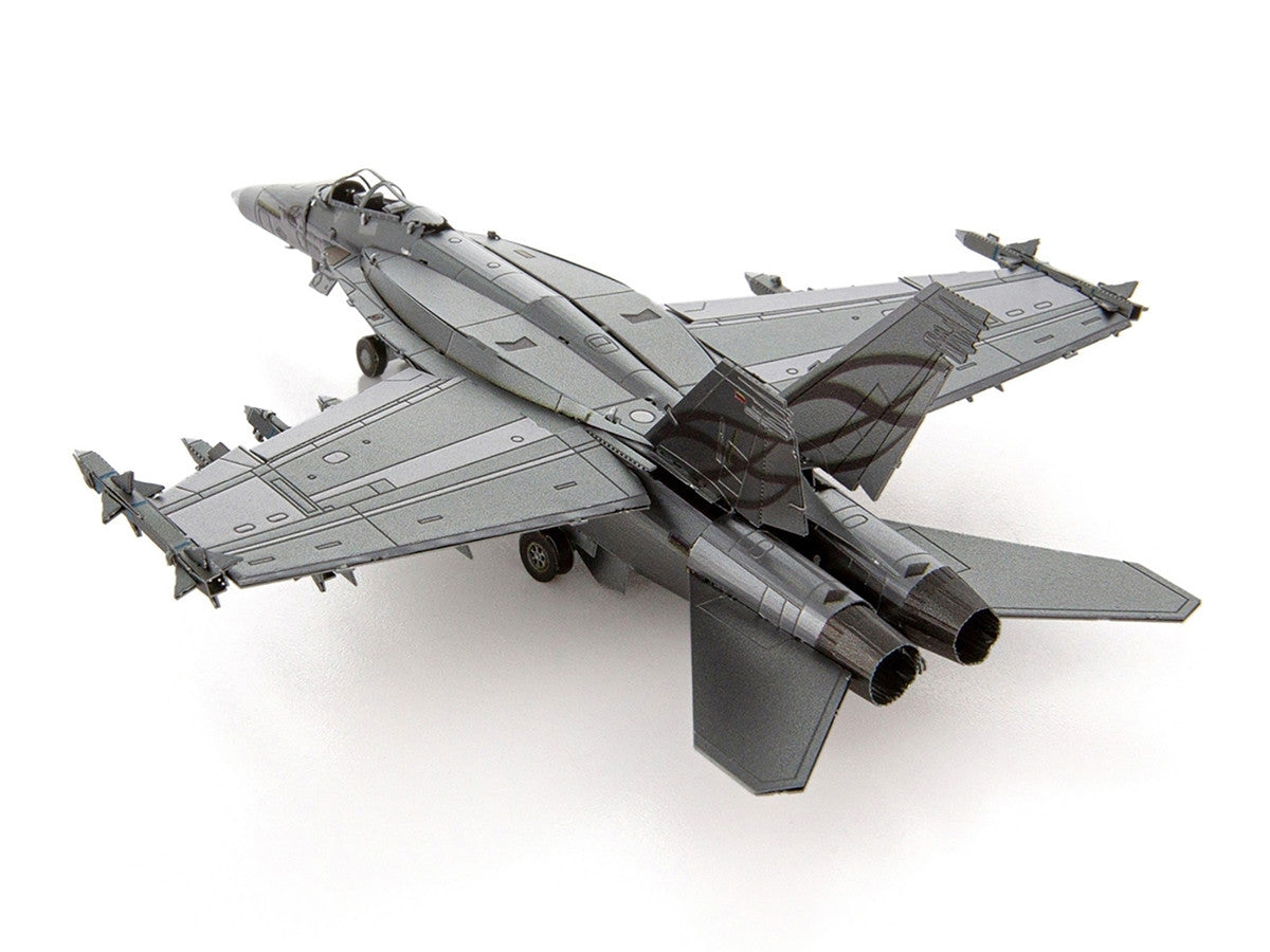 Model Kit Boeing F/A-18 Super Hornet Fighter Aircraft "United States Navy" (Moderate Difficulty) Steel Model by Metal Earth-3