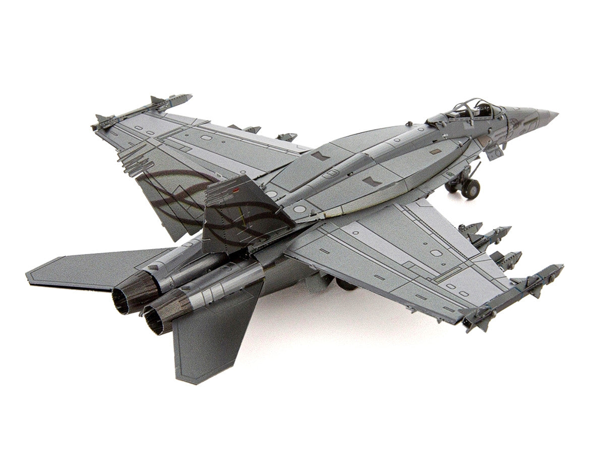 Model Kit Boeing F/A-18 Super Hornet Fighter Aircraft "United States Navy" (Moderate Difficulty) Steel Model by Metal Earth-2