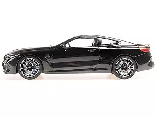 2020 BMW M8 Coupe Black Metallic with Carbon Top 1/18 Diecast Model Car by Minichamps