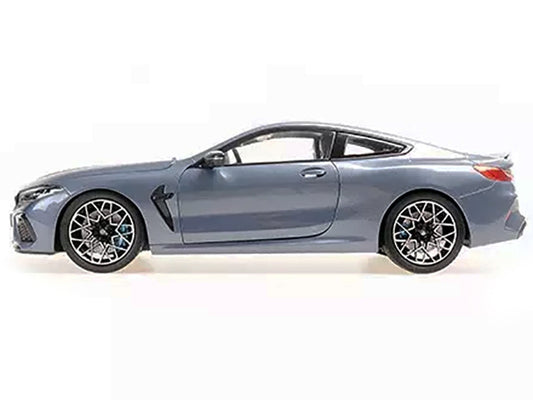 2020 BMW M8 Coupe Blue Metallic with Carbon Top 1/18 Diecast Model Car by Minichamps