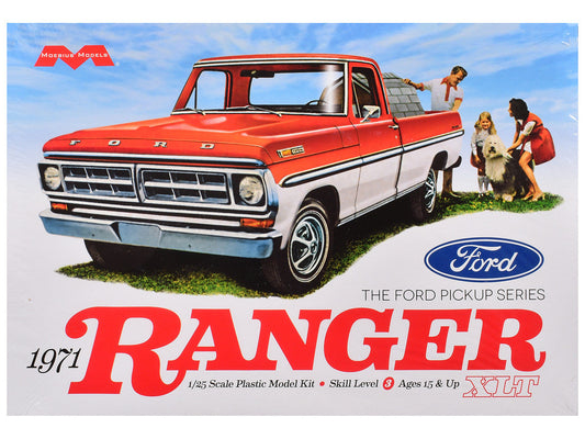 Skill 3 Model Kit 1971 Ford Ranger XLT Pickup Truck 1/25 Scale Model by Moebius Moebius