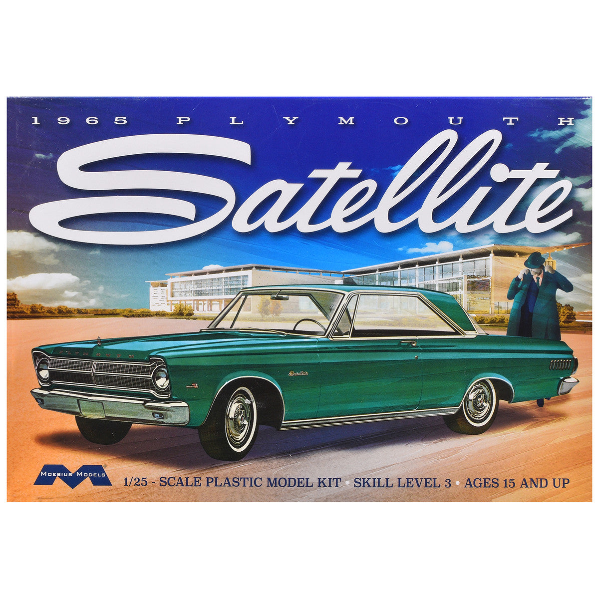 Skill 3 Model Kit 1965 Plymouth Satellite 1/25 Scale Model by Moebius Moebius