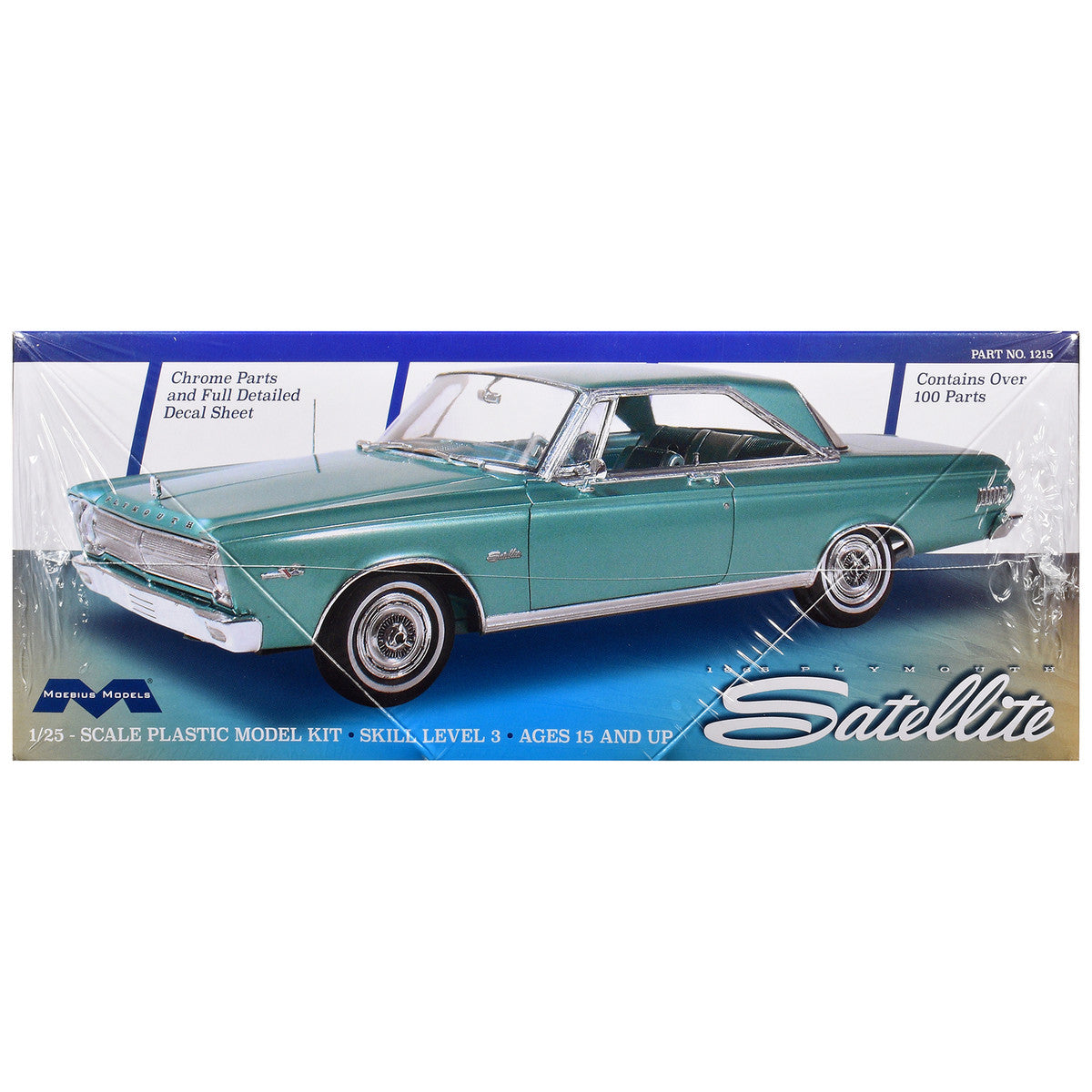 Skill 3 Model Kit 1965 Plymouth Satellite 1/25 Scale Model by Moebius Moebius