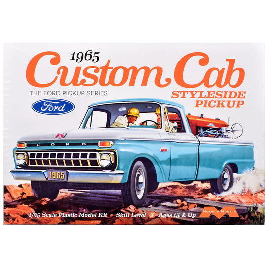 Skill 3 Model Kit 1965 Ford Custom Cab Styleside Pickup Truck 1/25 Scale Model by Moebius Moebius