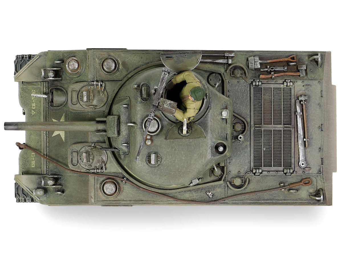 Sherman M4A3 (75) Medium Tank U.S. "Training vehicle C Company 10th Tank Battalion 5th Armored Division New York" (1943) "Engine Plus" Series 1/32 Diecast Model by Metal Proud Metal Proud