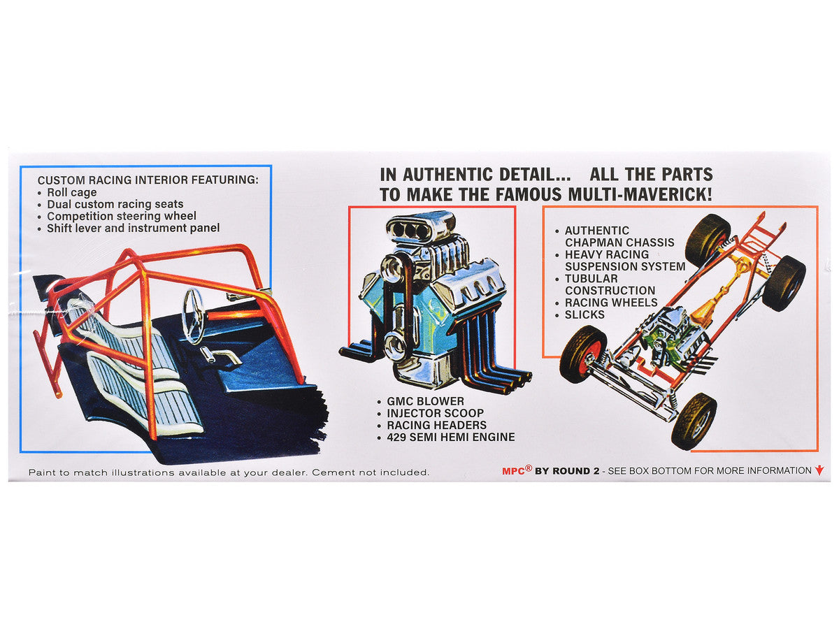 Skill 2 Model Kit "Ohio" George Montgomery's Multi Maverick Funny Car 1/25 Scale Model by MPC MPC