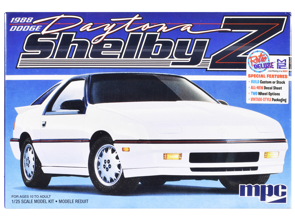 Skill 2 Model Kit 1988 Dodge Shelby Daytona Z 2-in-1 Kit 1/25 Scale Model by MPC MPC