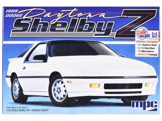 Skill 2 Model Kit 1988 Dodge Shelby Daytona Z 2-in-1 Kit 1/25 Scale Model by MPC MPC