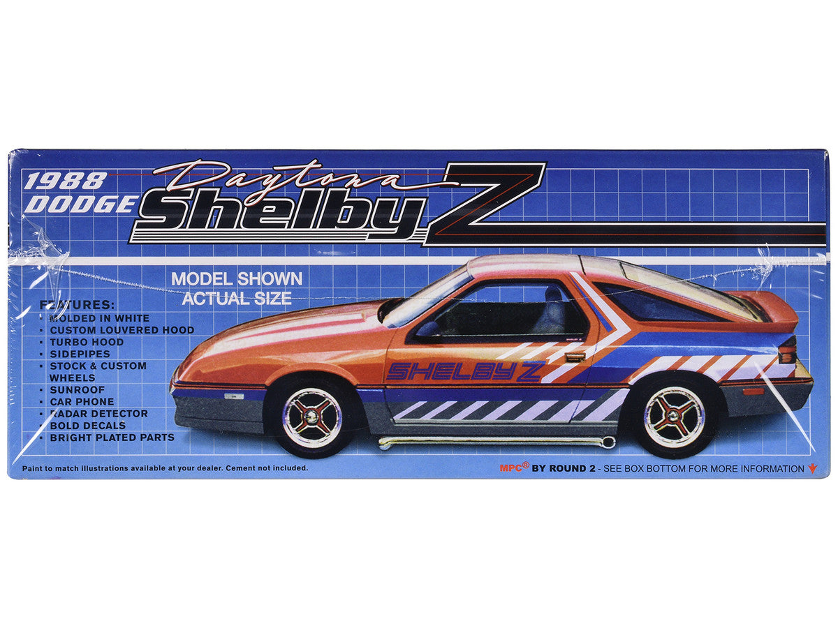 Skill 2 Model Kit 1988 Dodge Shelby Daytona Z 2-in-1 Kit 1/25 Scale Model by MPC MPC