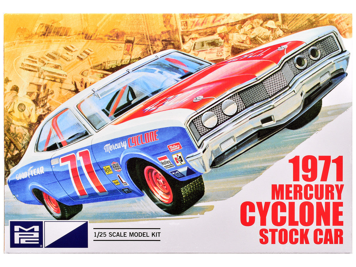 Skill 2 Model Kit 1971 Mercury Cyclone Stock Car 1/25 Scale Model by MPC AMT