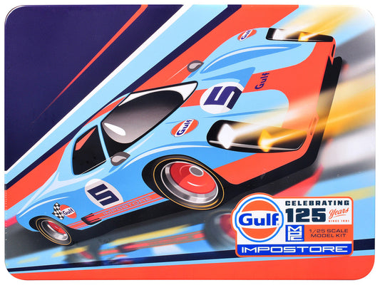 Skill 2 Model Kit Gulf Racing Impostore with Collector Tin 1/25 Plastic Model by MPC MPC