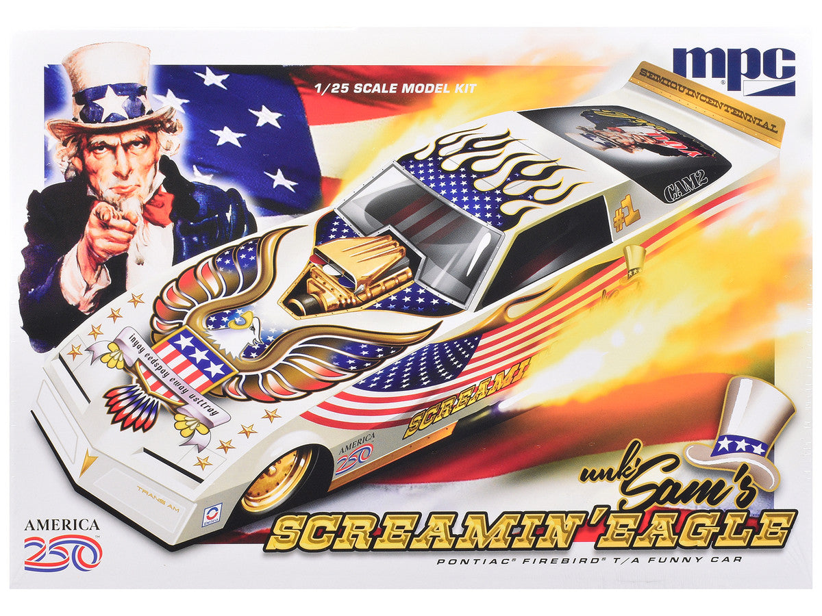 Skill 2 Model Kit Pontiac Firebird Funny Car "Unk' Sam's Screaming Eagle" 1/25 Scale Model by MPC MPC
