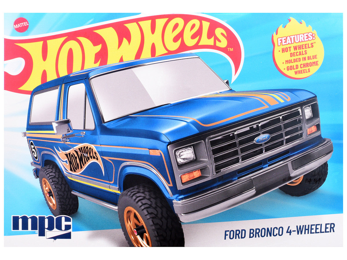 Skill 2 Model Kit Ford Bronco 4-Wheeler "Hot Wheels" 1/25 Plastic Model by MPC MPC