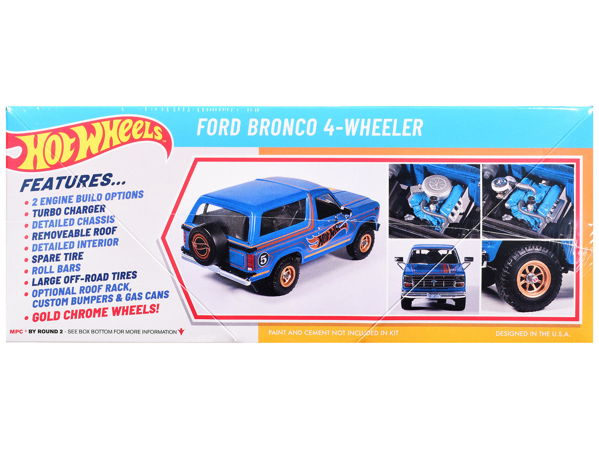 Skill 2 Model Kit Ford Bronco 4-Wheeler "Hot Wheels" 1/25 Plastic Model by MPC MPC