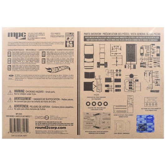 Skill 2 Model Kit Ford Bronco 4-Wheeler "Hot Wheels" 1/25 Plastic Model by MPC MPC