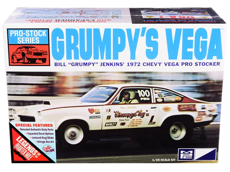 Skill 2 Model Kit 1972 Chevrolet Vega Pro Stock Bill "Grumpy" Jenkins' "Legends of the Quarter Mile" 1/25 Scale Model by MPC W2B