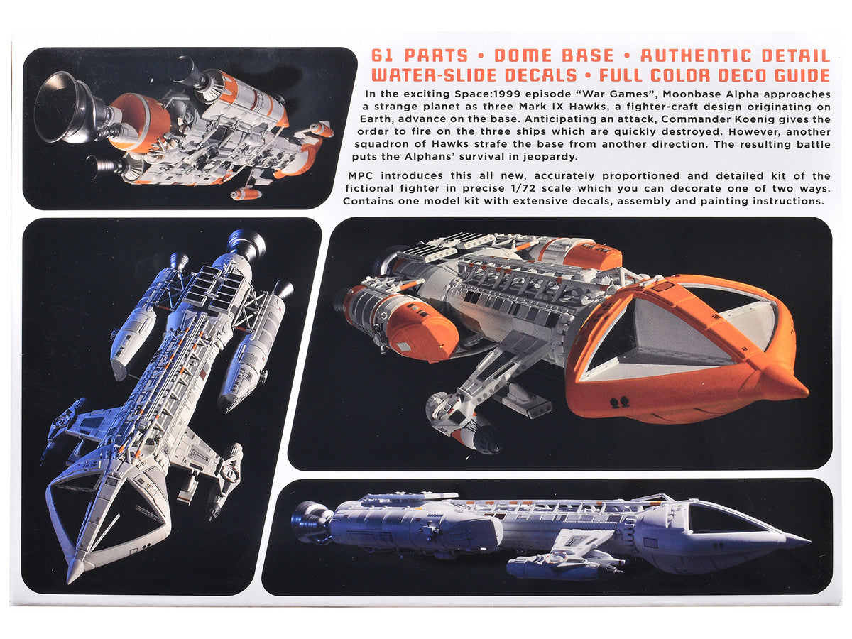 Skill 2 Model Kit Hawk Mark IX Spacecraft "Space: 1999" (1975-1977) TV Series 1/72 Scale Model by MPC MPC