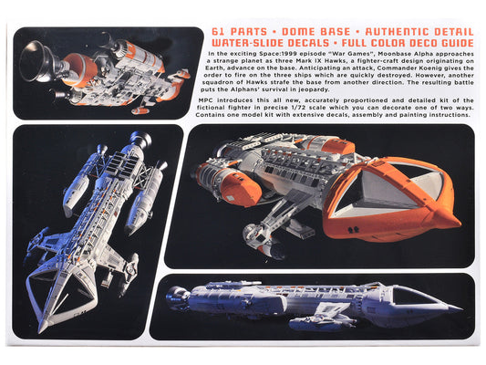 Skill 2 Model Kit Hawk Mark IX Spacecraft "Space: 1999" (1975-1977) TV Series 1/72 Scale Model by MPC MPC